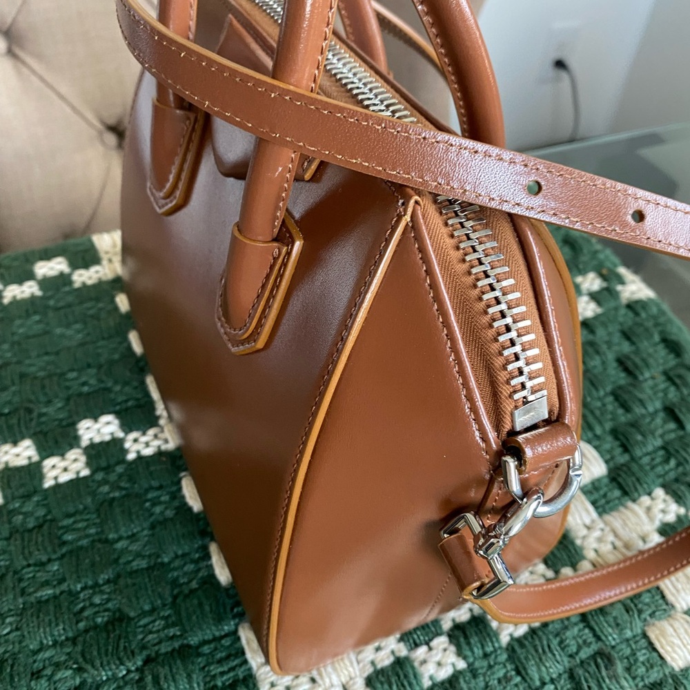 Givenchy Tan Mini Antigona Bag Structured Elegance - Picture 6 of 9